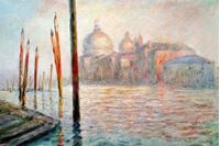 Bild von Claude Monet - Blick auf Venedig d91996 60x90cm exzellentes Ölgemälde handgemalt Museumsqualität