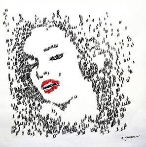 Resim Modern Art - Marylin Monroes people g91811 80x80cm eindrucksvolles Gemälde handgemalt