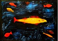 Resim Paul Klee - Der Goldfisch i91859 80x110cm handgemaltes Ölgemälde 