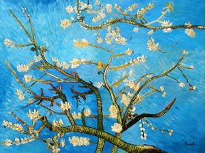 Image de Vincent van Gogh - Äste mit Mandelblüten k91904 90x120cm Ölbild handgemalt