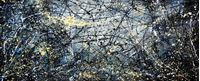 Afbeelding van Autumn Rhythm Homage of Pollock t91923 75x180cm abstraktes Ölgemälde handgemalt