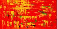 Image de Abstrakt - Hot summer in Santa Fe f92041 60x120cm Ölbild handgemalt