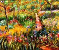 Bild von Claude Monet - Monet´s Garten in Giverny c88369 50x60cm exzellentes Ölgemälde