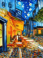 Resim Vincent van Gogh - Nachtcafe a92098 30x40cm exzellentes Ölgemälde handgemalt