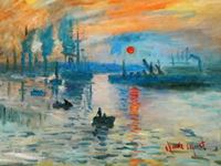 Εικόνα της Claude Monet - Sonnenaufgang a92112 30x40cm Ölgemälde handgemalt