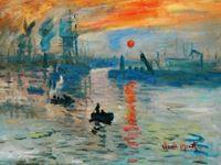 Imagen de Claude Monet - Sonnenaufgang a92113 30x40cm Ölgemälde handgemalt