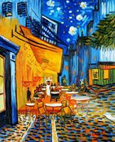 Resim Vincent van Gogh - Nachtcafe b92119 40x50cm exzellentes Ölgemälde handgemalt