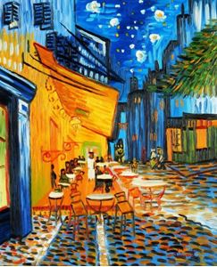 Εικόνα της Vincent van Gogh - Nachtcafe b92120 40x50cm exzellentes Ölgemälde handgemalt