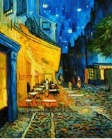 Εικόνα της Vincent van Gogh - Nachtcafe b92124 40x50cm exzellentes Ölgemälde handgemalt