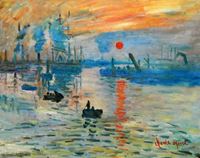 Afbeelding van Claude Monet - Sonnenaufgang b92129 40x50cm Ölgemälde handgemalt
