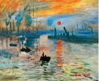 Picture of Claude Monet - Sonnenaufgang c92158 50x60cm Ölgemälde handgemalt