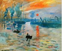 Obrazek Claude Monet - Sonnenaufgang c92159 50x60cm Ölgemälde handgemalt