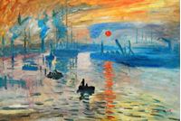 Εικόνα της Claude Monet - Sonnenaufgang d92224 60x90cm Ölgemälde handgemalt