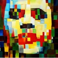 Bild von Klee meets the Joker mix g92328 80x80cm exquisites Ölgemälde