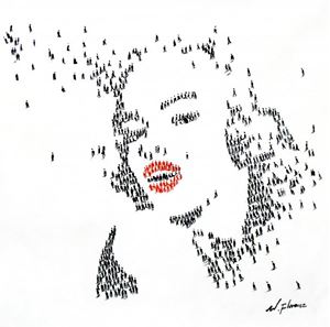 Resim Modern Art - Marylin Monroes people g92524 80x80cm eindrucksvolles Gemälde handgemalt