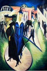 Resim Ernst Ludwig Kirchner - Potsdamer Platz p92453 120x180cm exquisites Ölbild