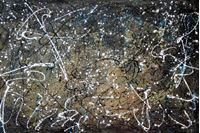 Obrazek Autumn Rhythm Homage of Pollock p92458 120x180cm abstraktes Ölgemälde handgemalt