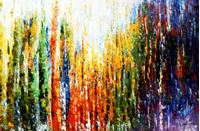 Obrazek Abstrakt - Durch den Monsun p92464 120x180cm exquisites Ölbild handgemalt