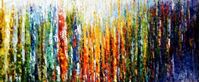 Image de Abstrakt - Durch den Monsun t92446 75x180cm exquisites Ölbild handgemalt